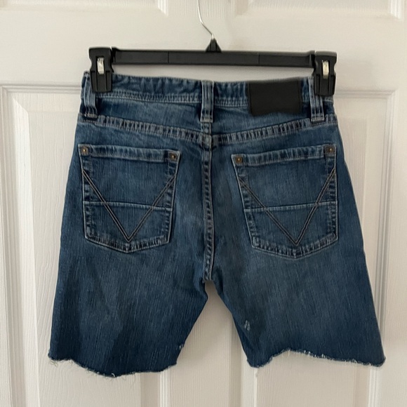 Vintage 1946 Rock & Roll Blue Slim Straight Denim Shorts - Picture 2 of 3